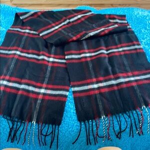 Preston & York Black and Red Plaid Scarf
